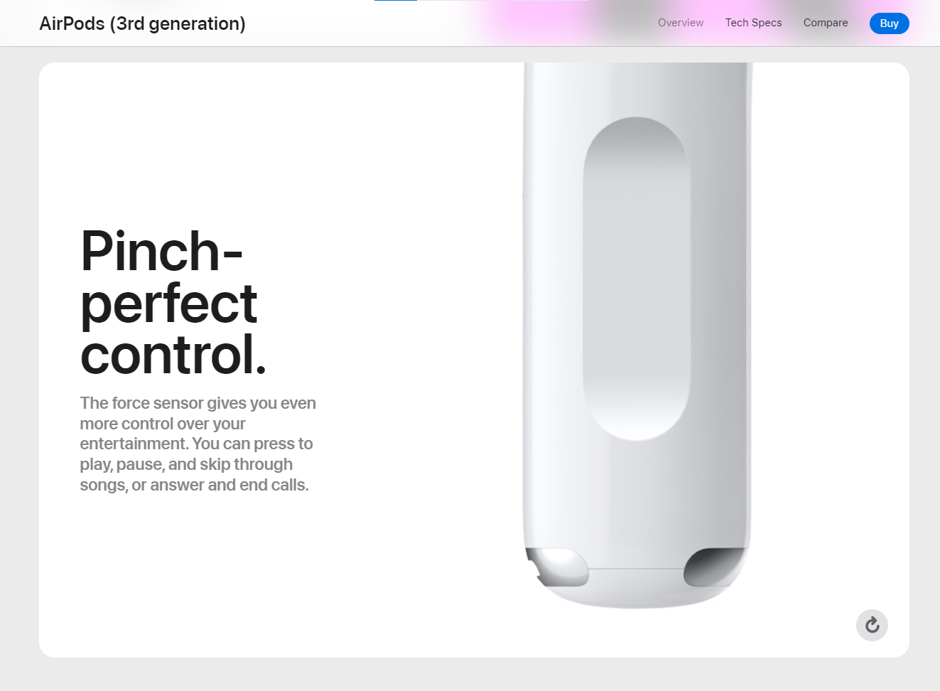airpods product page
