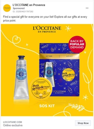 best instagram ads of 2021 loccitane