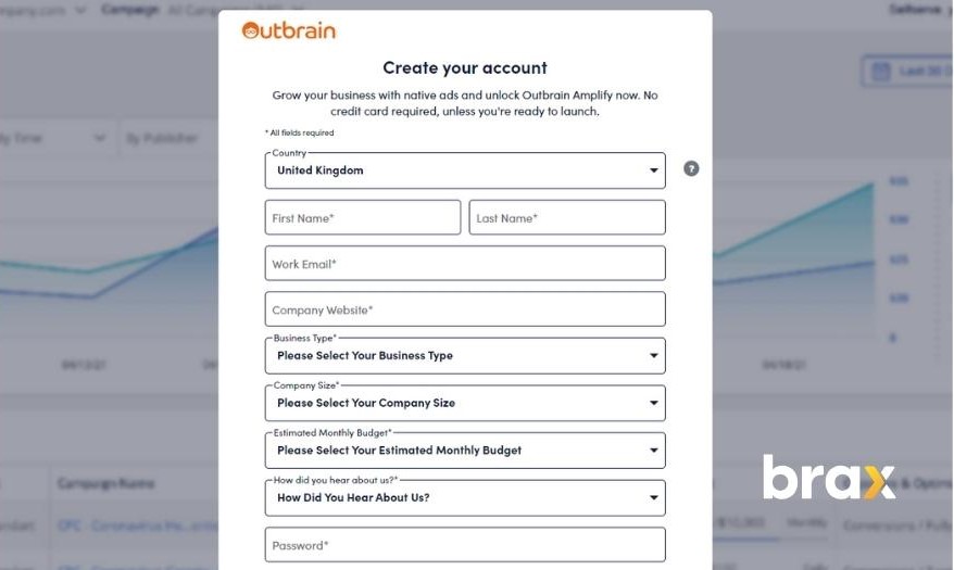 outbrain sign up